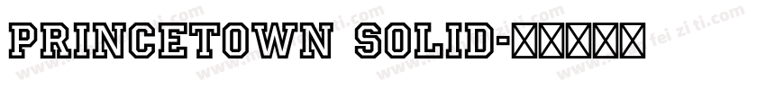 princetown solid字体转换